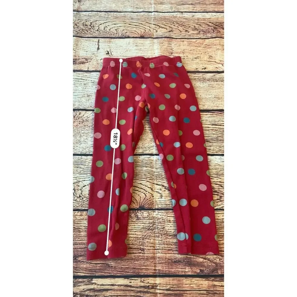 Gymboree’s Girls Leggings Lounge Pants Bundle Lot Polka Dot Stretch Sz 4